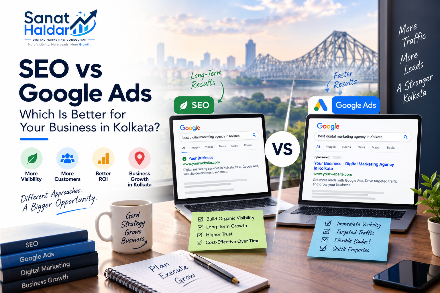 SEO vs Google Ads: Which Is Better for Your Business in Kolkata?