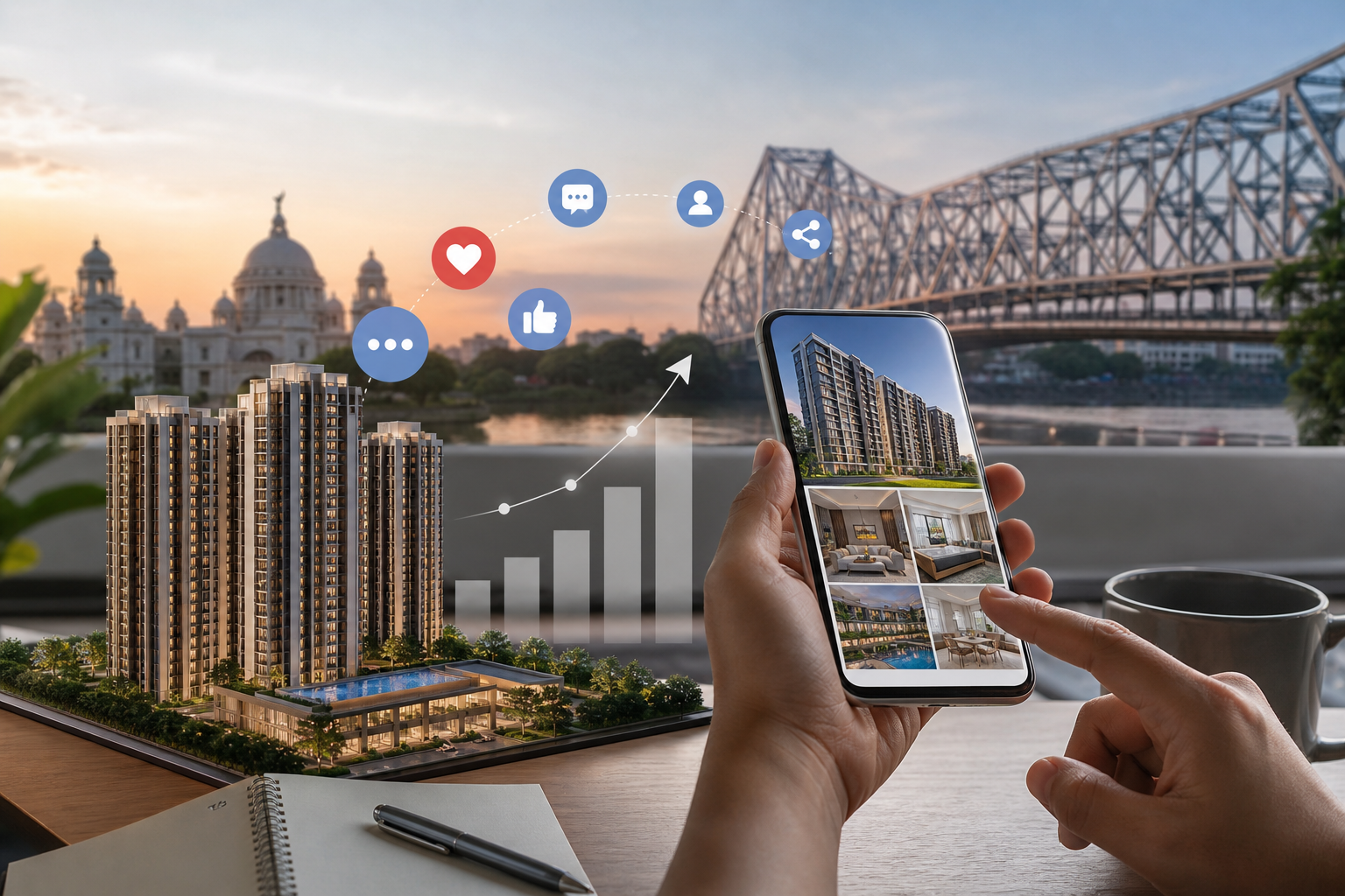 Social Media Marketing for Real Estate in Kolkata: Content That Drives Enquiries and Site Visits
