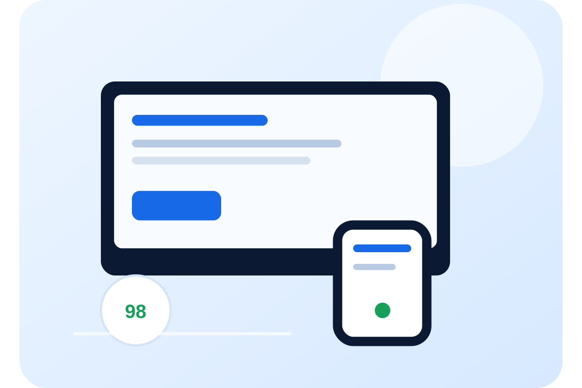 Temporary website development visual